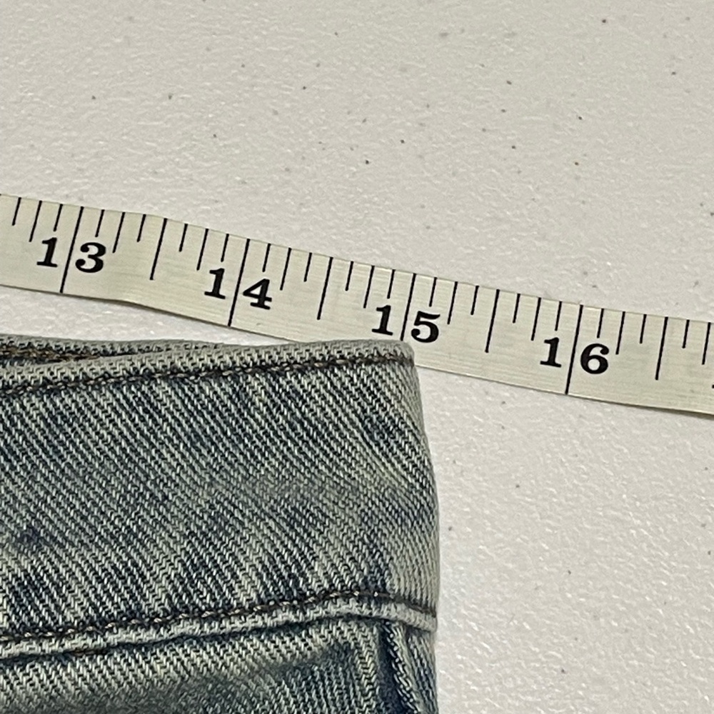 Pretty Little Thing Sz 6 Tall Vintage Wash High Waist Seam Detail 9.5” Leg Jeans - Picture 10 of 12